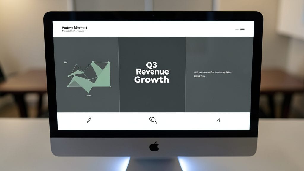 Modern Minimalist Business Presentation Template