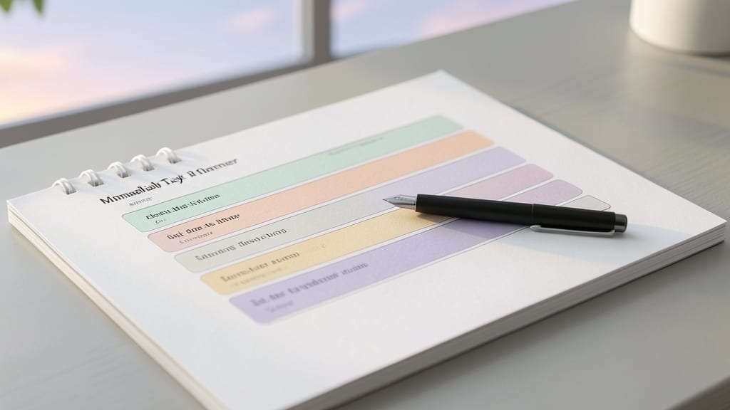 Minimalist Daily Task Planner